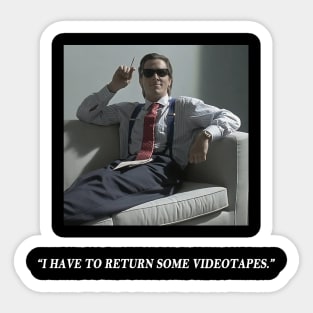 Patrick Bateman American Psycho 2 Sticker